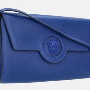 📍SOLD📍Versace Royal Blue Leather Clutch